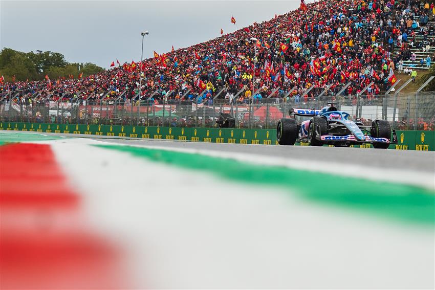 Imola track close up;